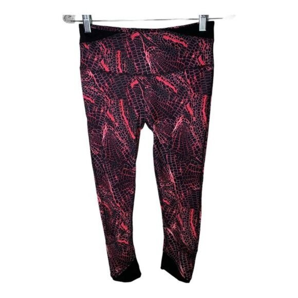 Champion Performance Pink Black PowerFlex Crop Leggings Women’s Small - Picture 1 of 7